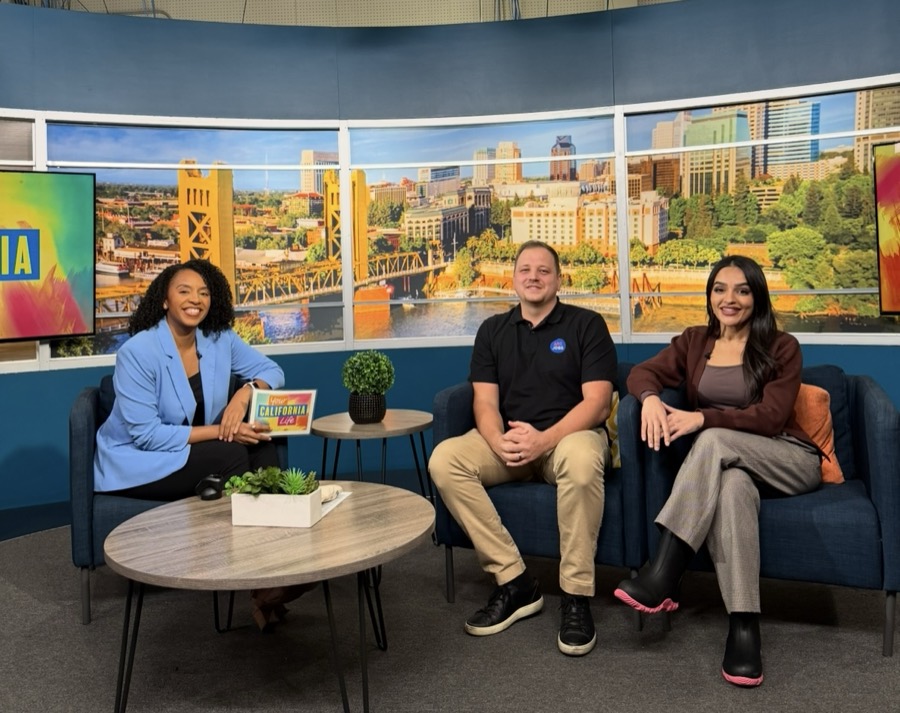 Max Gonchar on the set of ABC10's Your California Life