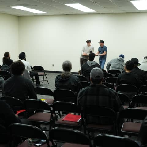 B&M Builders presenting the workshop How to Get Hired at a Construction Company