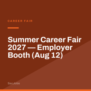 Summer Career Fair 2027 — Employer Booth (Aug 12)
