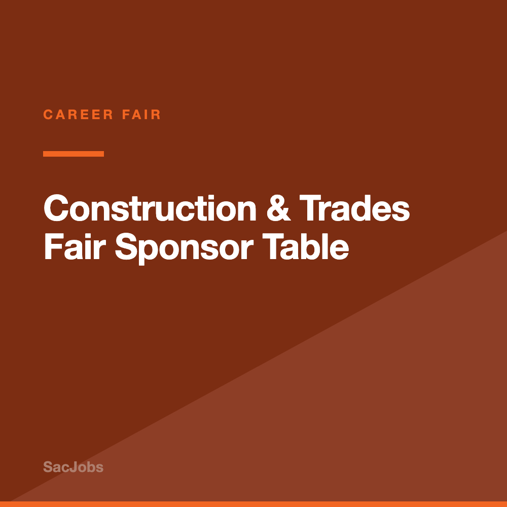 Construction & Trades Fair Sponsor Table